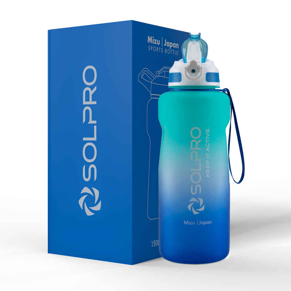 Solpro Mizu Japan Sipper Water Bottle | Leakproof BPA Free for Gym Travel School | 1.5 L