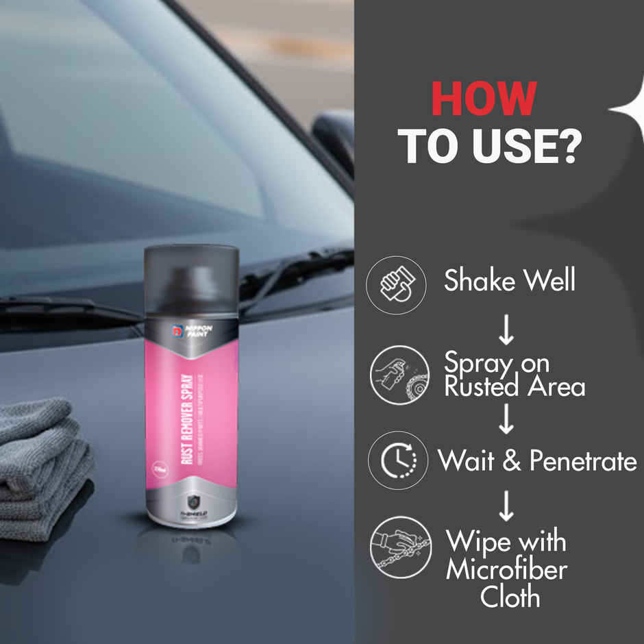 Nippon Paint n-Shield Rust Remover Spray | Removes Rust from Metal Surfaces