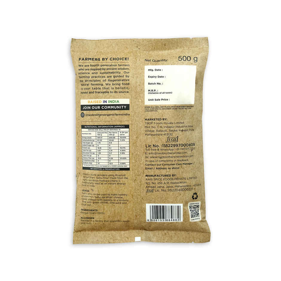 Two Brothers Sattu Atta Roasted Bengal Gram