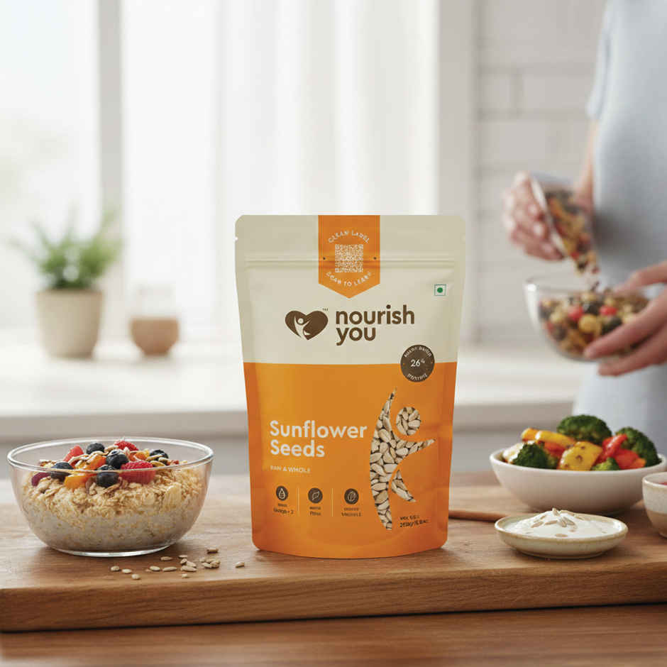 NOURISH YOU Organic Sunflower Seeds Sunflower Seeds - Raw Sunflower Seeds for Eating