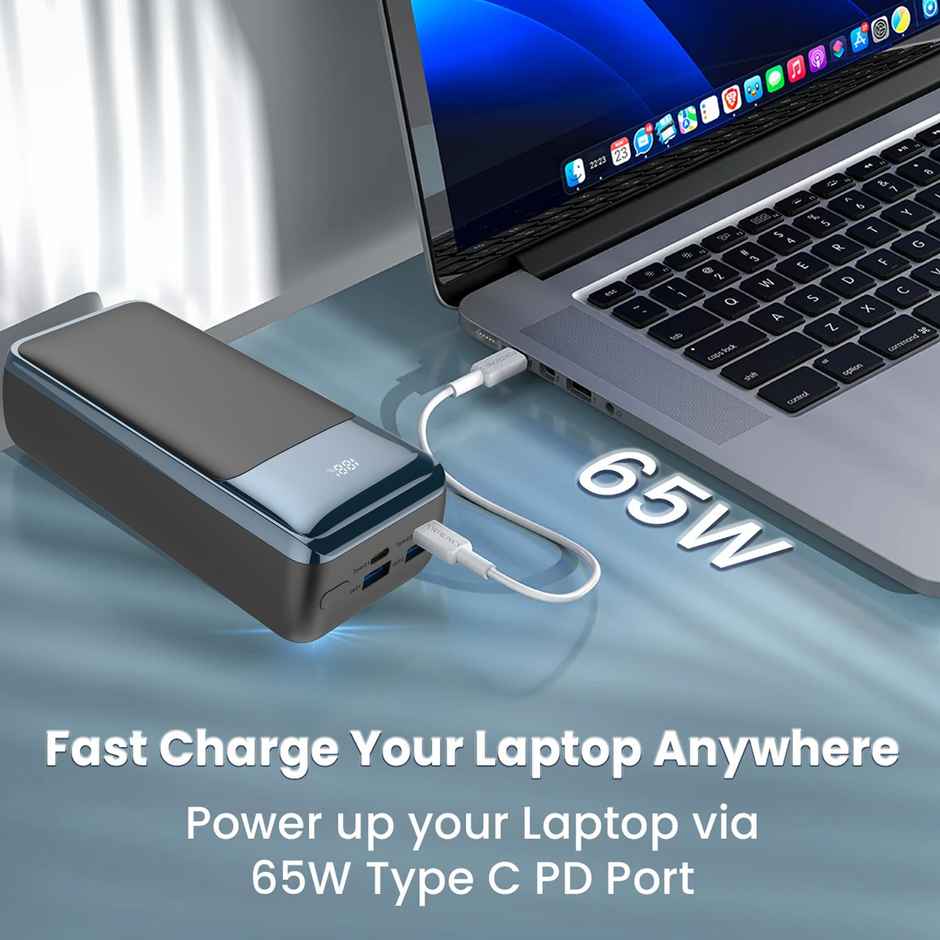 Gizmore Pd65Kp Rapid Charge 30000 mAh Power Bank - 4 Power Output Port | 65W