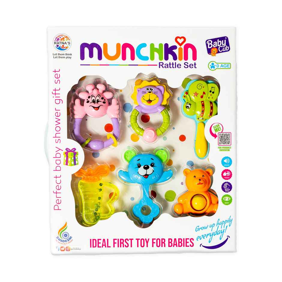 Ratna's Munchkin Rattle Set 6Pcs