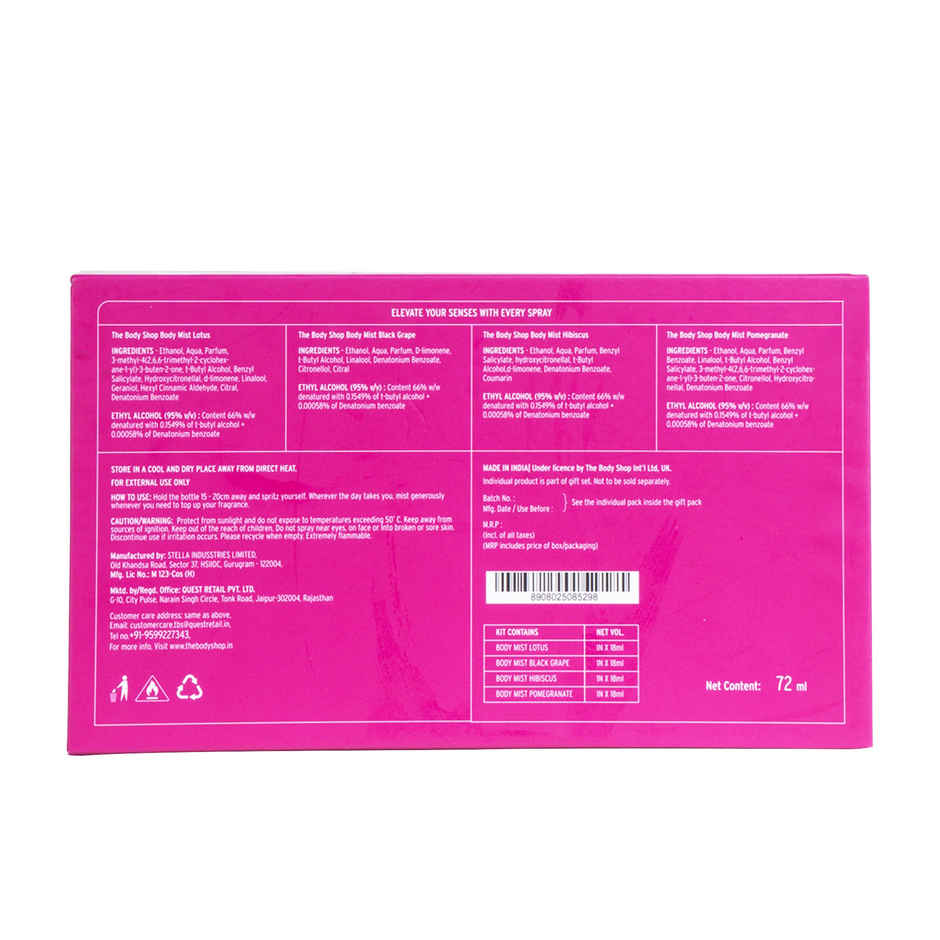 The Body Shop India Edit Body Mist Gift Set