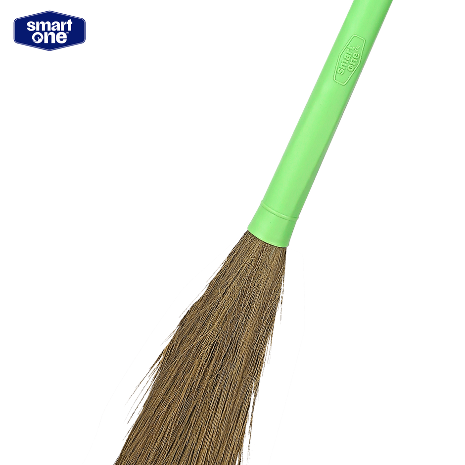 Smart One-Green-Grass Broom, Shillong Grass, 42 Inch Length, 368 g