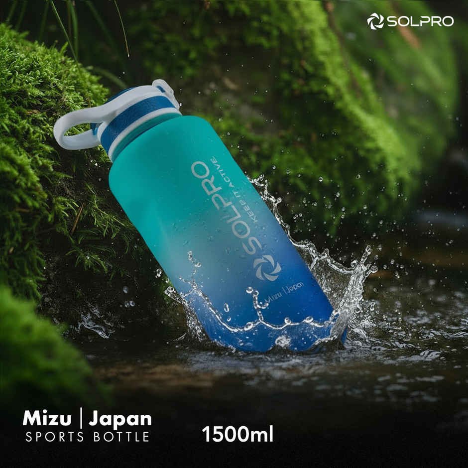 Solpro Mizu Japan Sipper Water Bottle | Leakproof BPA Free for Gym Travel School | 1.5 L
