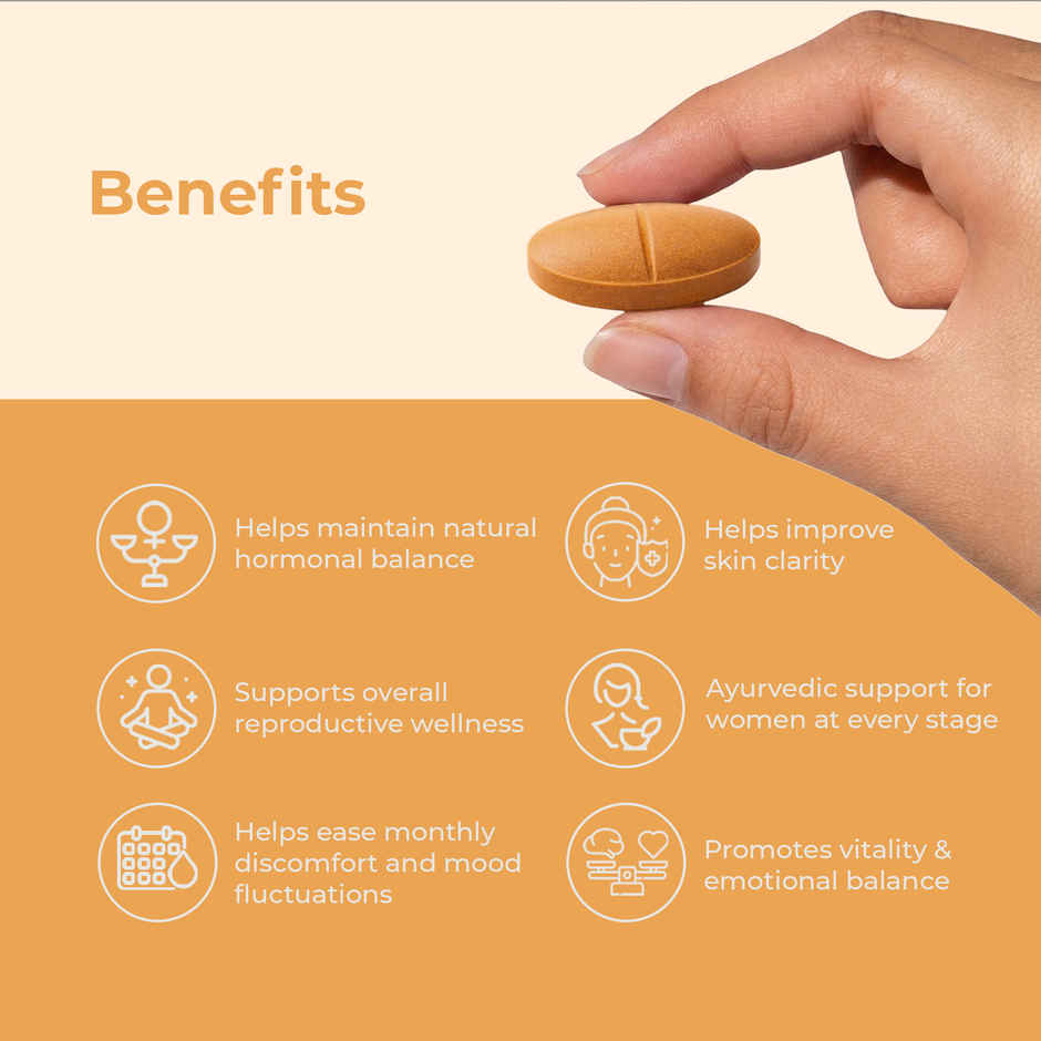 OYB Shatavari Tablets for Women's Health & Hormonal Balance | 30 Tablets | OYB Shatavari