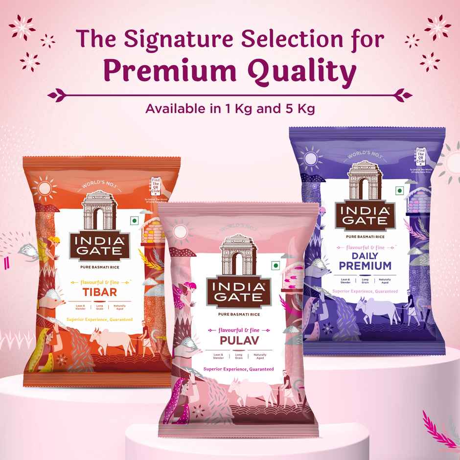 India Gate Pulav Basmati Rice | Lean Slender Grains