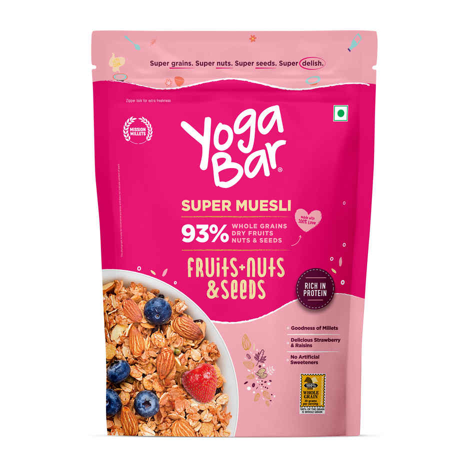 Yoga Bar Breakfast Cereal & Muesli Whole-Grains+Dried Fruits Nuts+Seeds