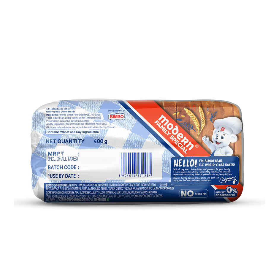 Modern Family Special White Bread Combo