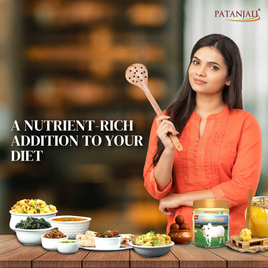 Patanjali Cow Ghee Jar - Pure Danedar, Rich Aroma, Cow Ghee