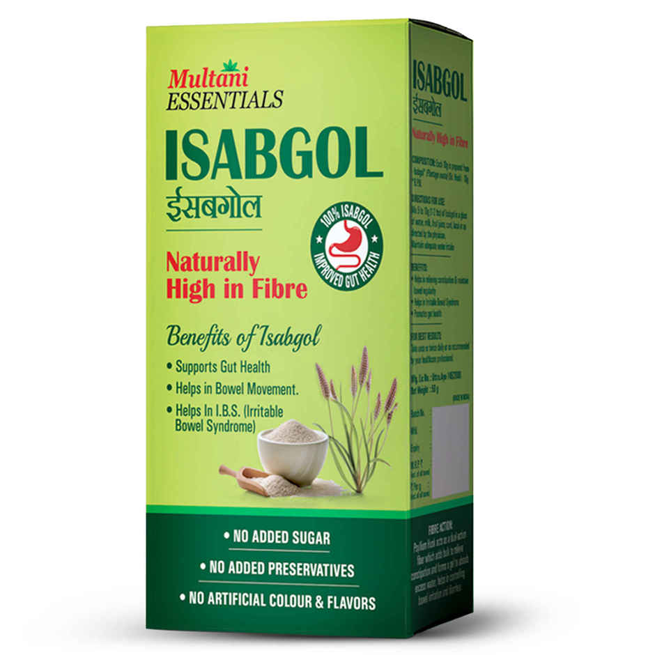 Multani Essentials Isabgol Psyllium Husk Powder| Manage Constipation