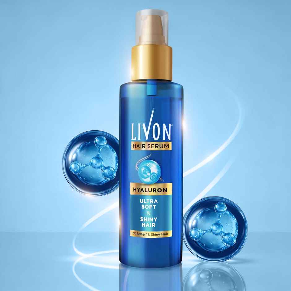 Livon Hyaluron Hair Serum for women & men | 2X Softer & Shiny Hair
