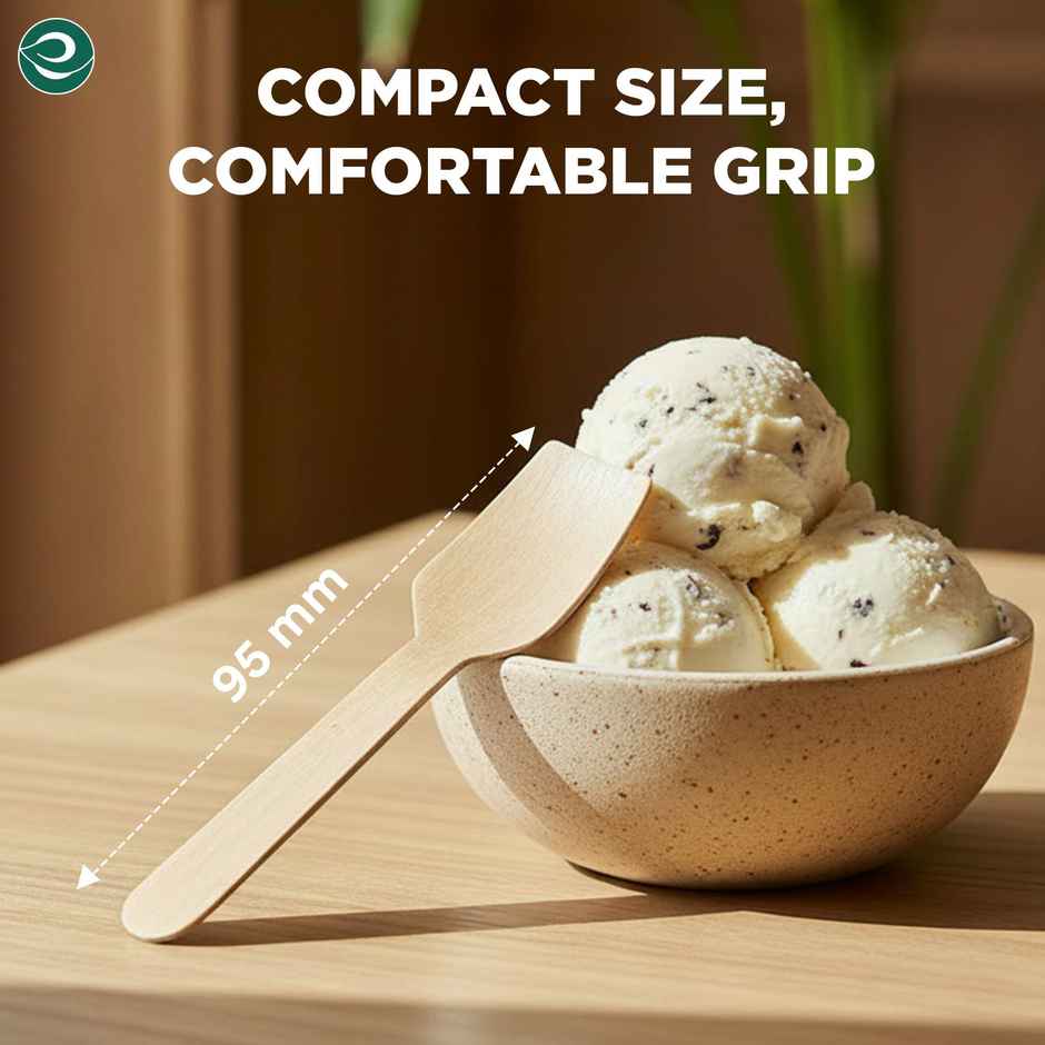 Eco Soul | Ice Cream Spoon | |95 mm | 50 Count