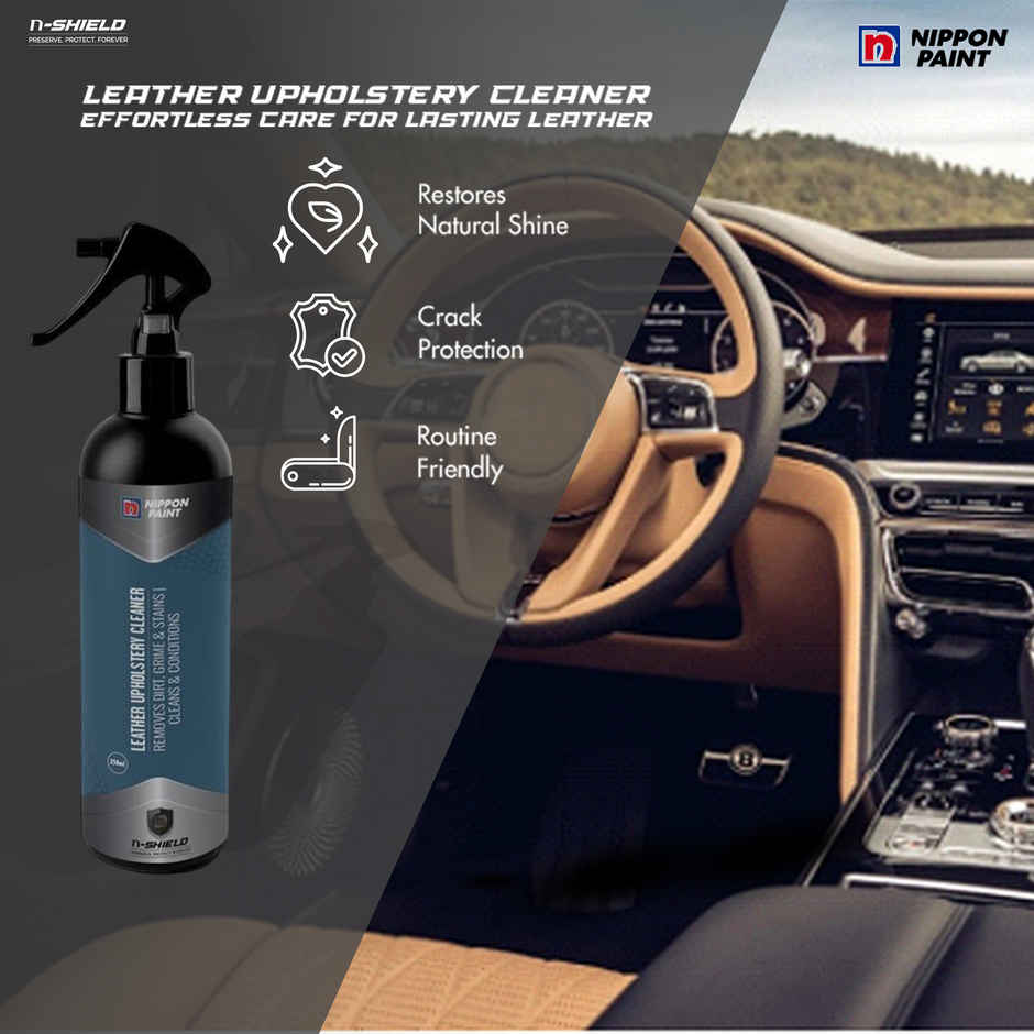 Nippon Paint n-Shield Leather Upholstery Cleaner | Suitable for Car Seats Sofas Bags