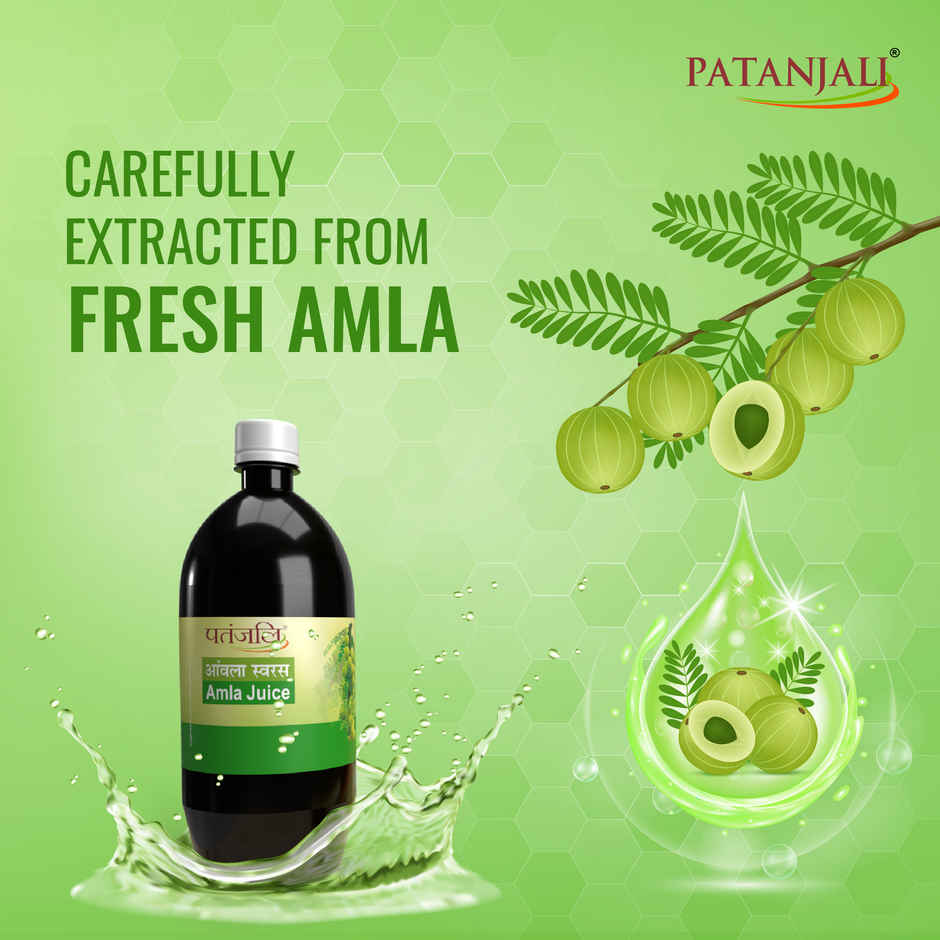 Patanjali Natural Amla Juice Gooseberry Drink Detox Juice
