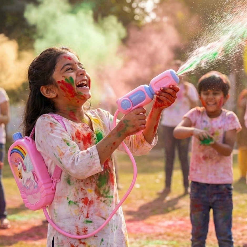 Unicorn Holi Water Tank Pichkari | 1.5 L | Tomuncle