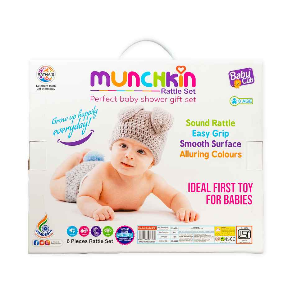 Ratna's Munchkin Rattle Set 6Pcs