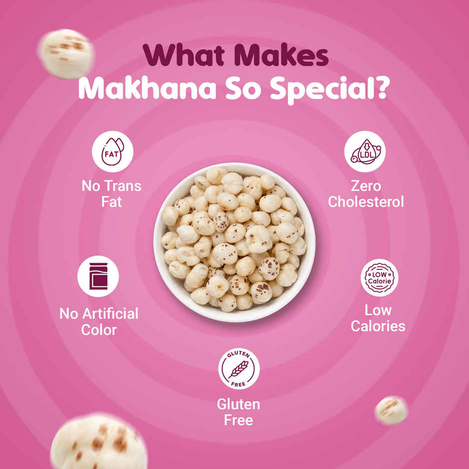 Nutraj Snackrite Roasted Makhana | Himalayan Pink Salt | Jar