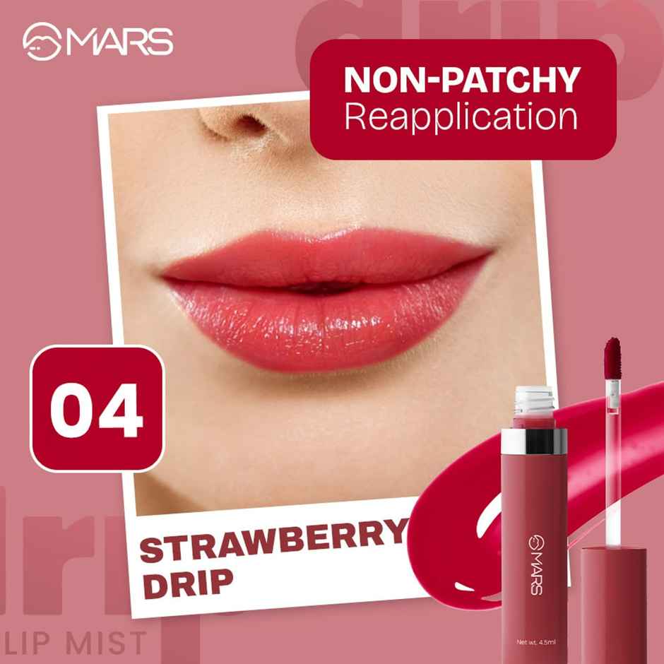 MARS Cosmetics Drip Lip Mist for Women (4.5 ml) (04-Strawberry Drip)