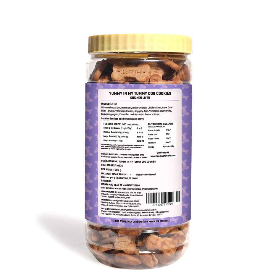 HUFT Yummy In My Tummy Dog Cookies Chicken LiverJar