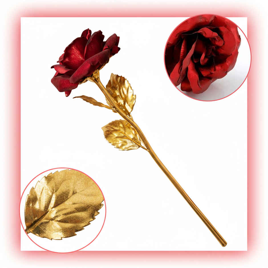 Bla Bli Blu Cotton Kisses Perfume For Women (90ml) & Red Metal Rose For Valentine'S Day (1pc) Combo