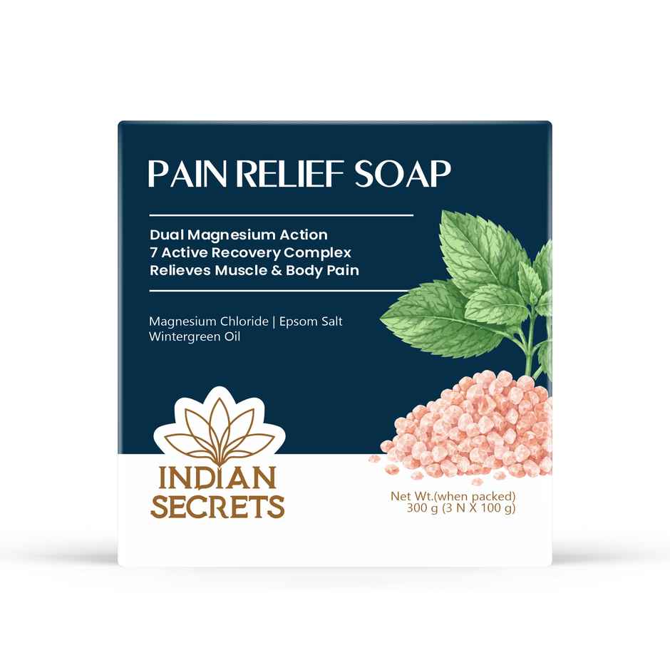 Indian Secrets Pain Relief Magnesium Body Soap | Relax Body | Muscle Relaxation & Recovery