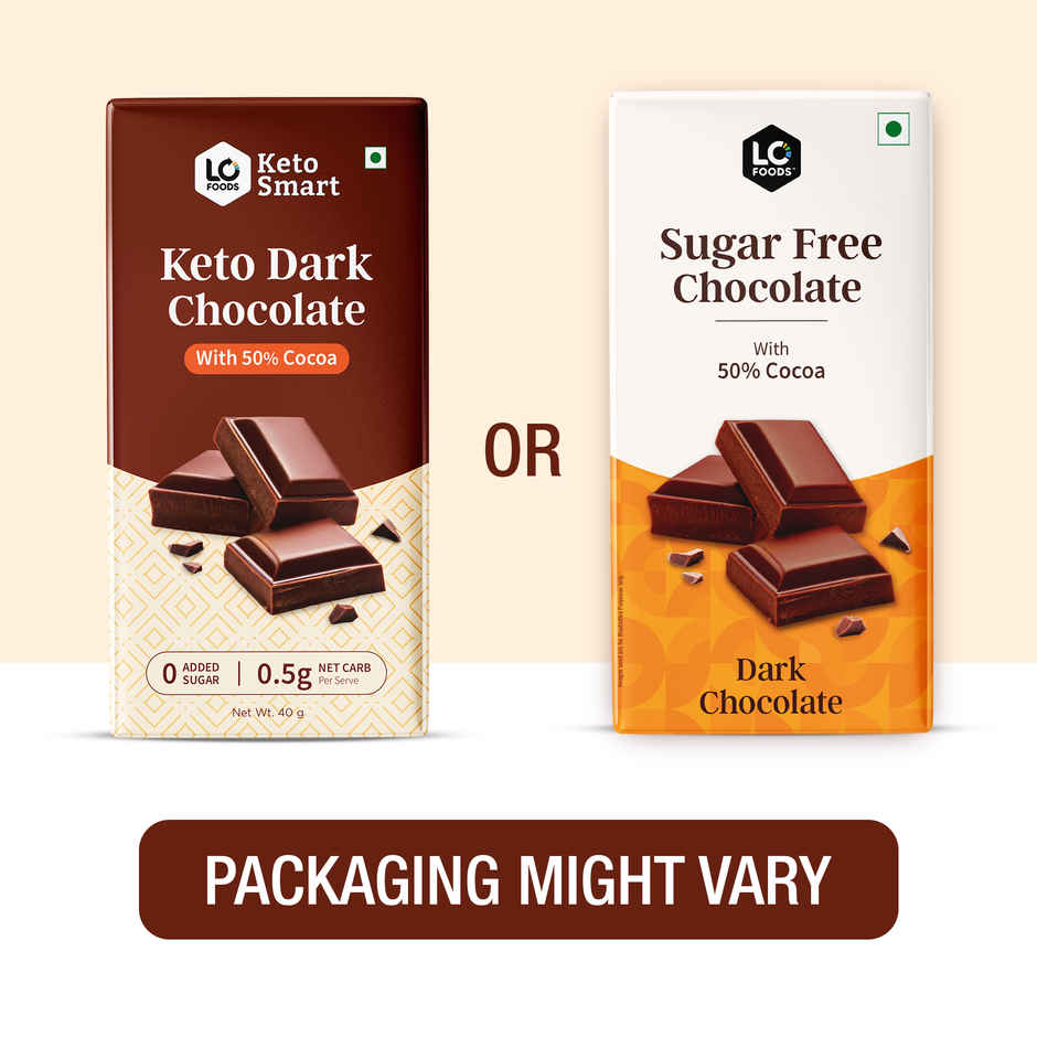 Lo Foods Keto Dark Chocolate Bar | Compound Sugar Free Chocolate