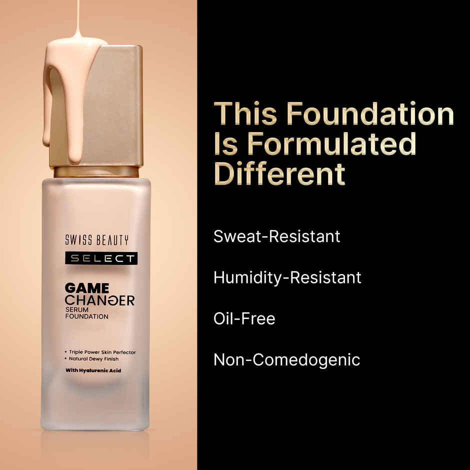 Swiss Beauty Select Game Changer Serum Lightweight Foundation - 06 Sunlit Beige
