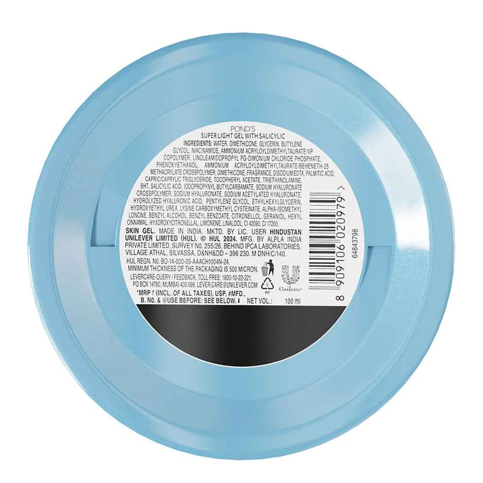 Pond s Hydra Miracle Super Light Gel with Hyaluronic Acid & Salicylic