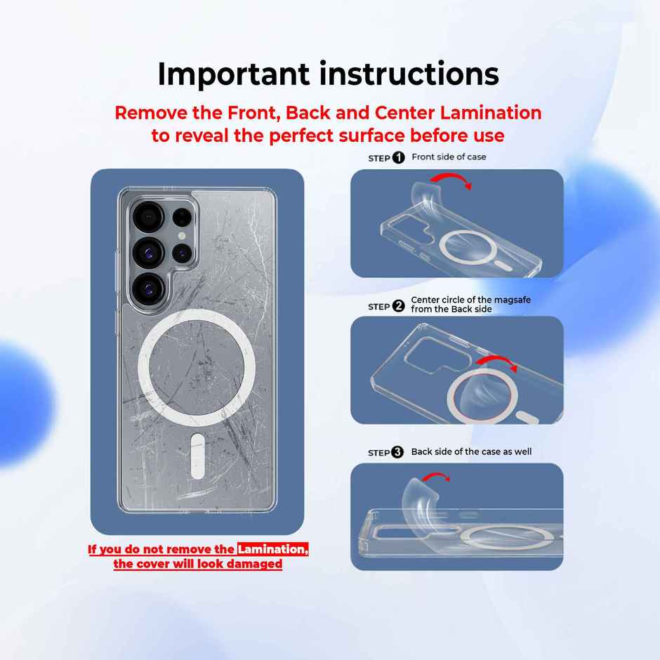 Artistque Case For Iphone 17 Air Back Cover | Transparent Clear Magsafe Cover