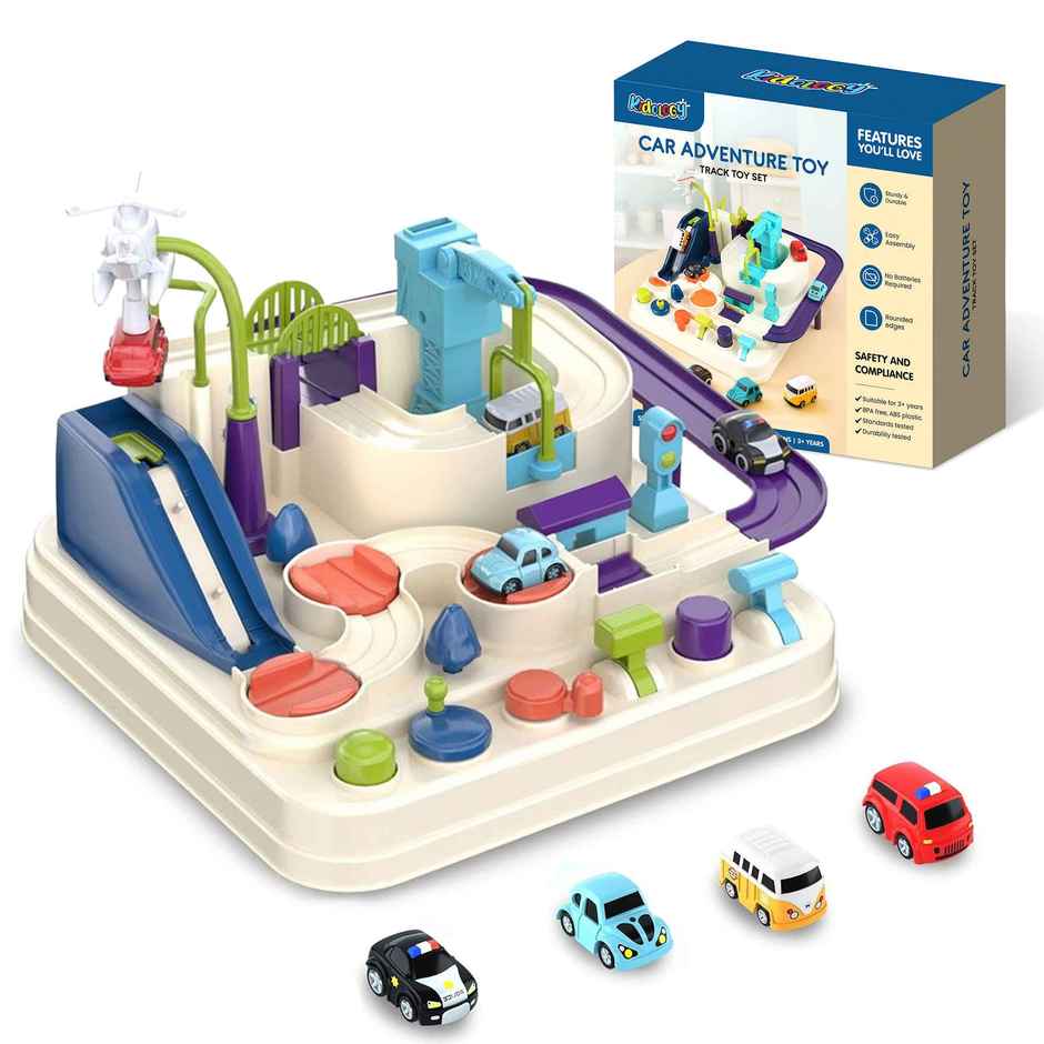 Kidology Car Adventure Toys for Kids | Parking Toy Car | Race Track Toys For Boys | Gift For Kids