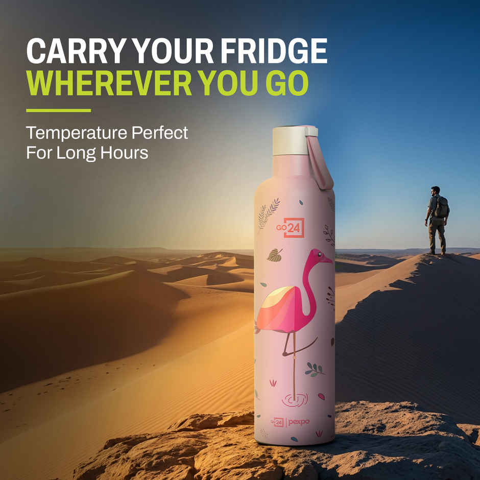 Go24 Oslo Stainless Steel Hot & Cold Water Bottle | Leakproof | 3-Layer Insulation