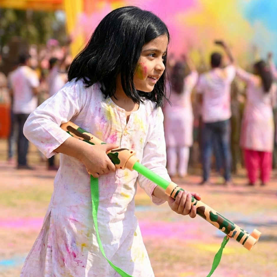 HT Force Gun Water Pichkari for Holi | 26 Inch | Tomuncle