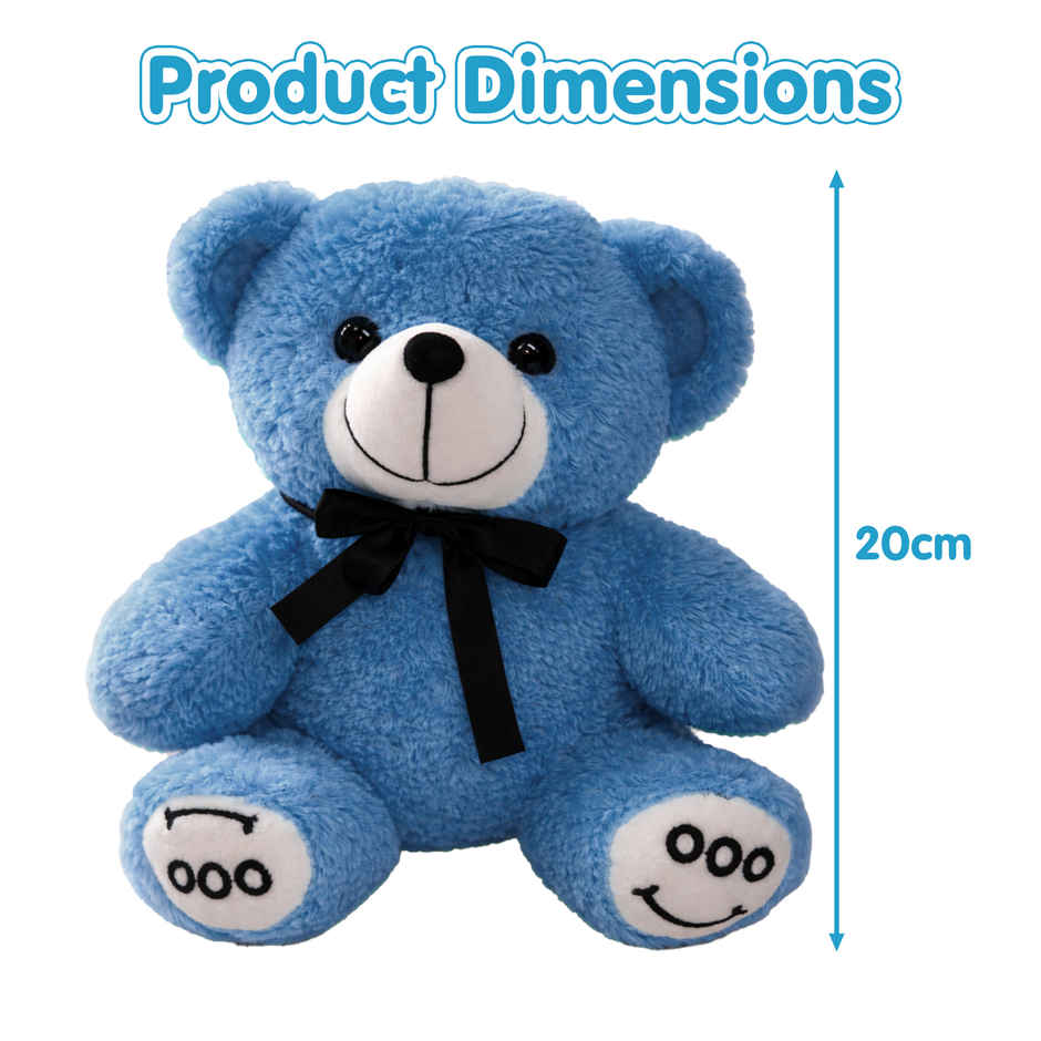 Kidology Cute Teddy Plush Stuffed Toy | Blue - 20 cm