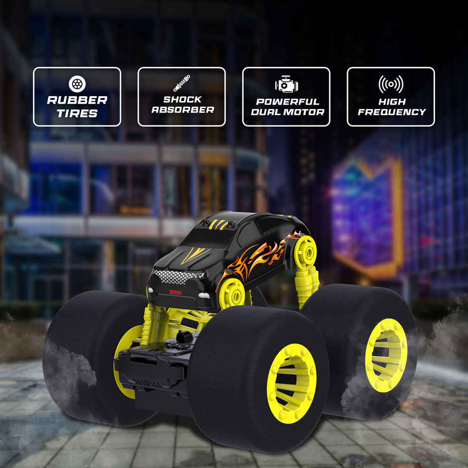 SEEDO Remote Control Car 1:16 , 2.4 GHz, USB Rechargeable, Fast Speed Super Sonic Stunt Car | Black