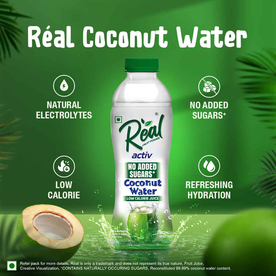 Real Activ Coconut Water | Refreshing Hydration with No Added Sugars
