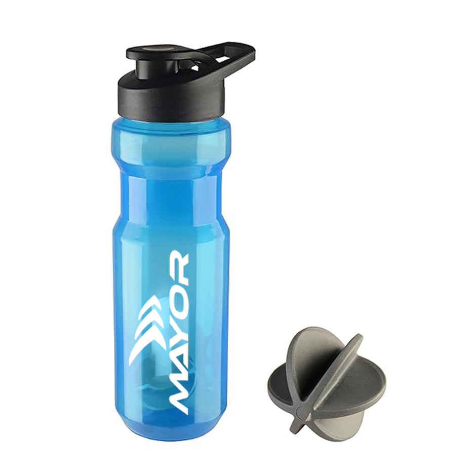 Mayor Shaker Bottle | BPA Free | Gym and Sports Bottle | Blue - 650 ml