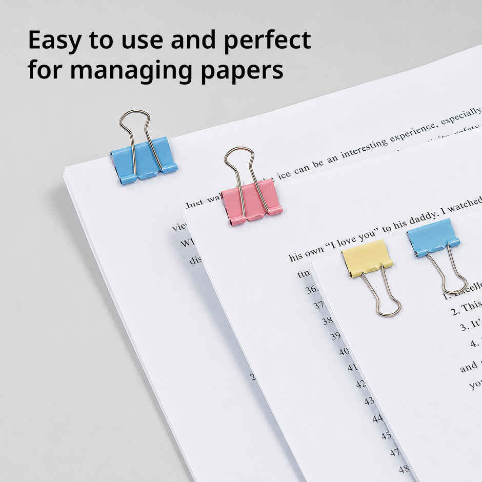 Nuovi Binder Clips | Multicolour - 19 mm