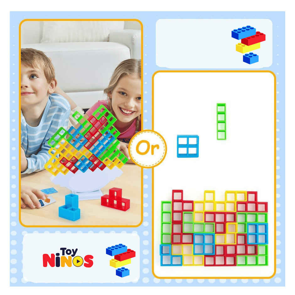 Toytales Tetra Tower | Balancing Game | Building Blocks | Puzzle | Toys For Kids