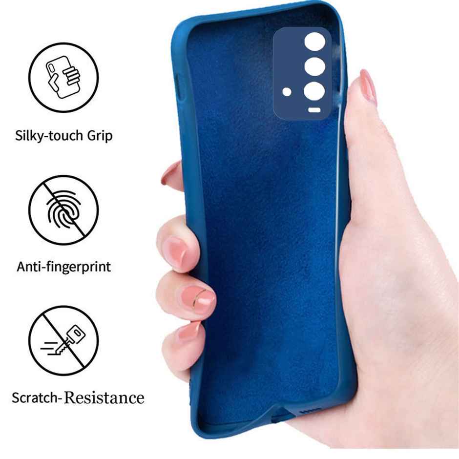 Artistque Case for Redmi 9 Power Back Cover - Plain Liquid Silicone Cover