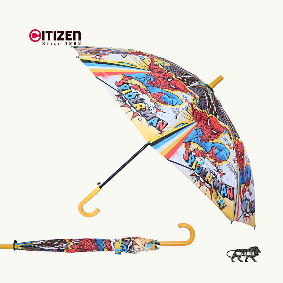 Citizen Kids School Umbrella | 2 Fold | 19 Inch | Spiderman Printed