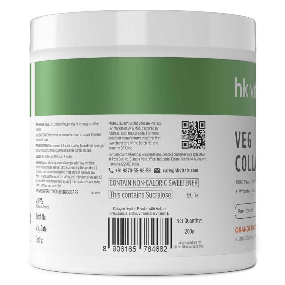 hk vitals Veg Collagen Supplement Orange 200g