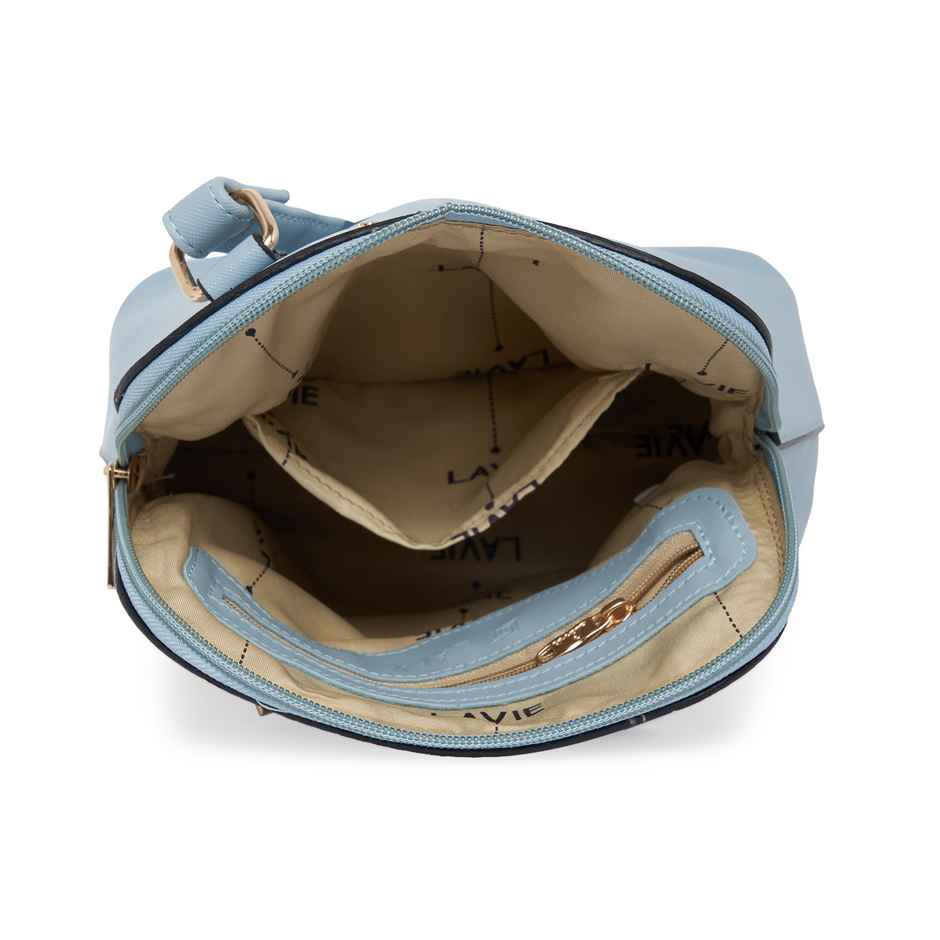 Lavie Women's Merlin Vertical Dome Cross Body Sling Bag | Ladies Purse Handbag | Blue