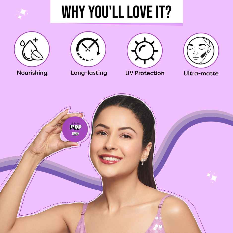 SUGAR POP Compact Powder - Sand | Vitamin-E Enriched