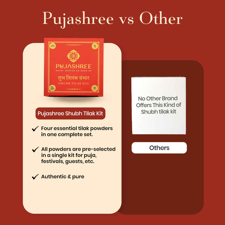 Shubh Tilak Kit | Kalava | Kumkum | Akshat | Pujashree