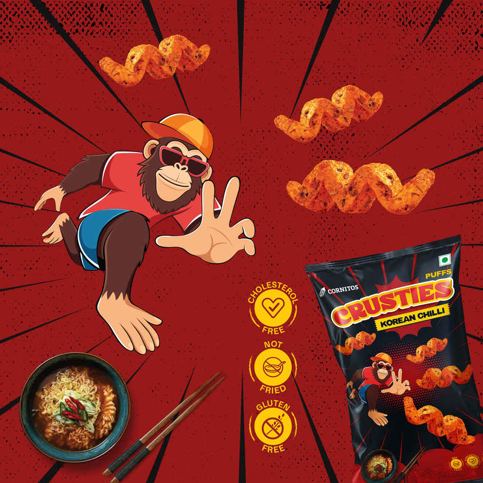 Cornitos Crusties Puffs Korean Chilli Flavour