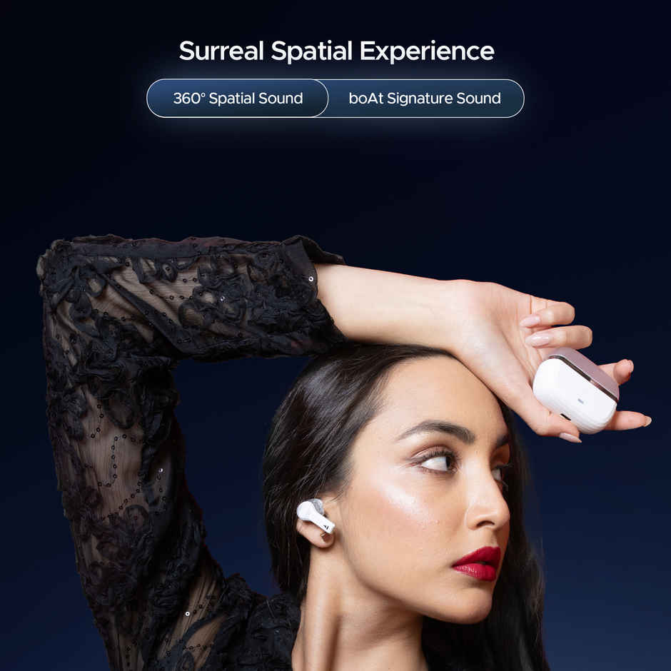 boAt Nirvana Space With 360 Spatial Audio, Anc(~32Db), 100Hrs Playback, Asap Charge