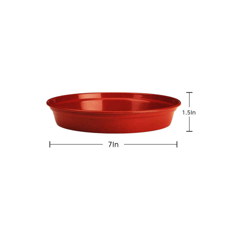 Kyari 8 Inch Terracota Pot with 7 Inch Bottom Plate | Pack of 1 | Garden Accessory