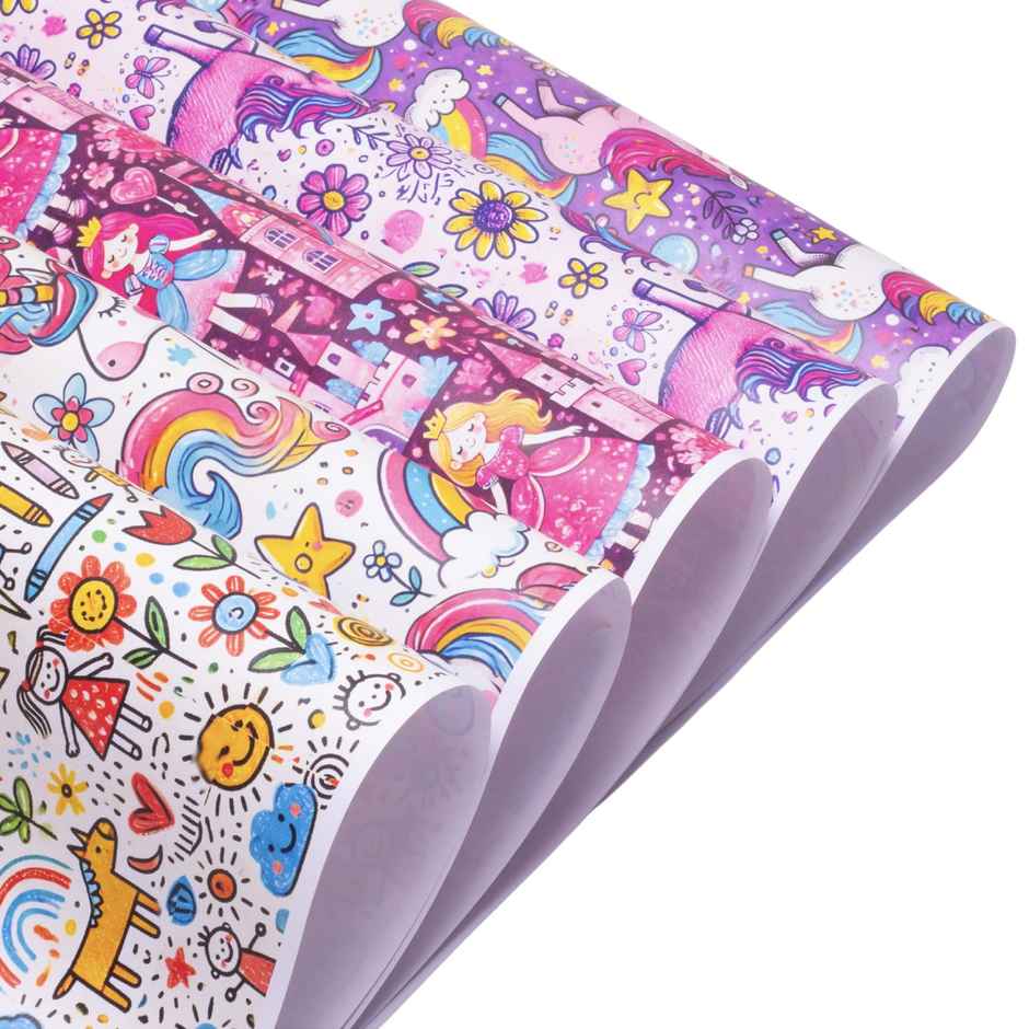 Itsy Bitsy Gift Wrapping Paper - Unicorn Universe 90 GSM - 27.75 x 19.29 in