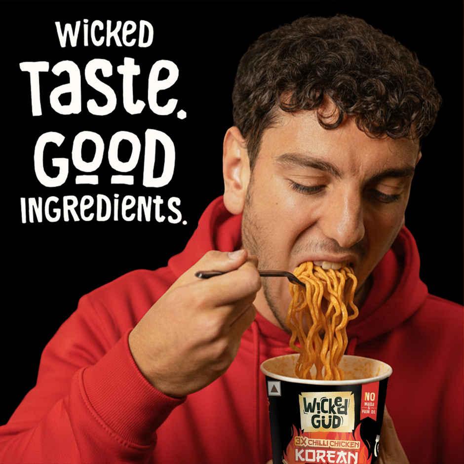 Wickedgud 3X Chilli Chicken Korean Instant Cup Noodles